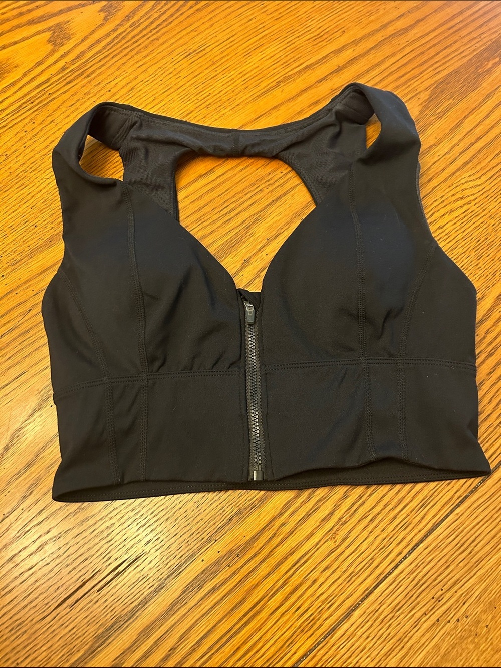 FP Movement by Free People Black Front-Zip Sports Bralette/5
